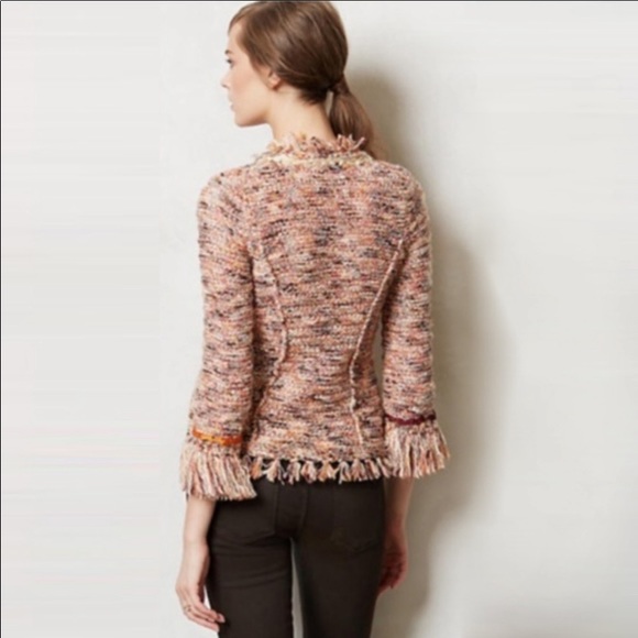 Anthro Angel of the North Yarn Sweater Blazer - Picture 8 of 9